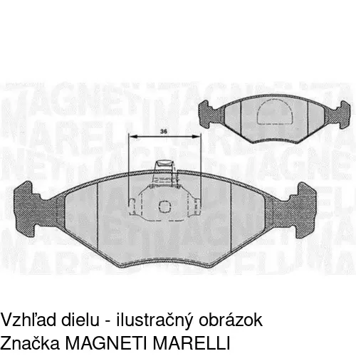 Brzdové dosky POLCAR S70-0338