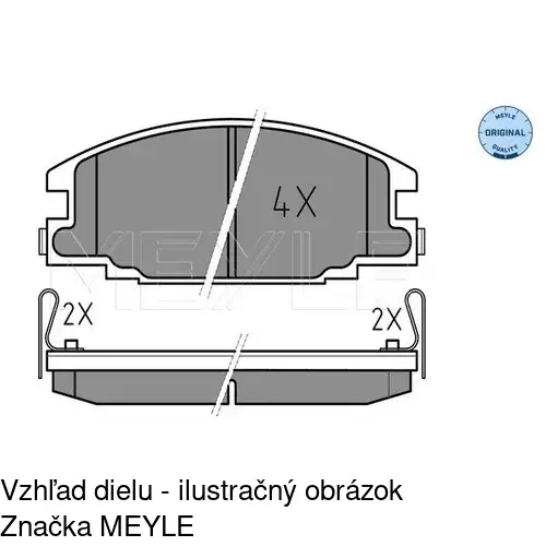 Brzdové dosky POLCAR S70-0379 - obr. 1