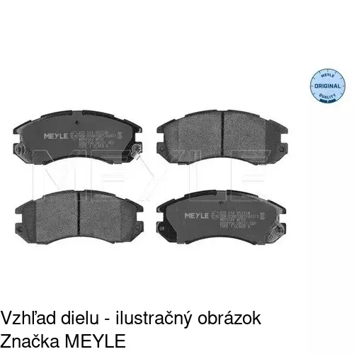 Brzdové dosky POLCAR S70-0424