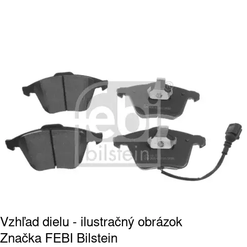 Brzdové dosky POLCAR S70-0437 - obr. 1