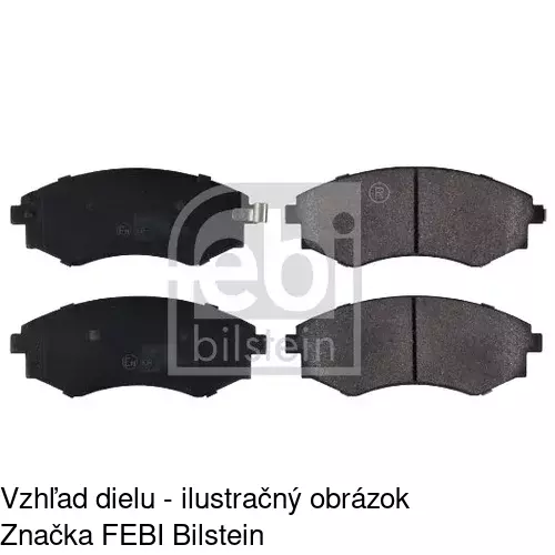 Brzdové dosky POLCAR S70-0458 - obr. 1