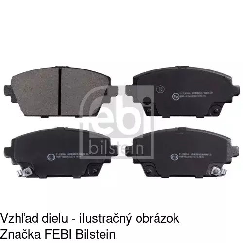 Brzdové dosky POLCAR S70-0462 - obr. 1