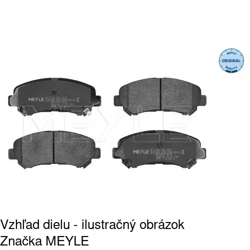 Brzdové dosky POLCAR S70-0480 - obr. 2