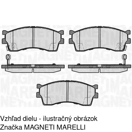 Brzdové dosky POLCAR S70-0519 - obr. 1