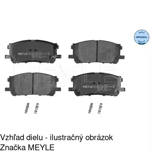 Brzdové dosky POLCAR S70-0557 - obr. 1