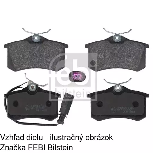 Brzdové dosky POLCAR S70-1057 - obr. 2