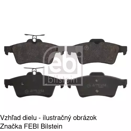 Brzdové dosky POLCAR S70-1093 - obr. 1