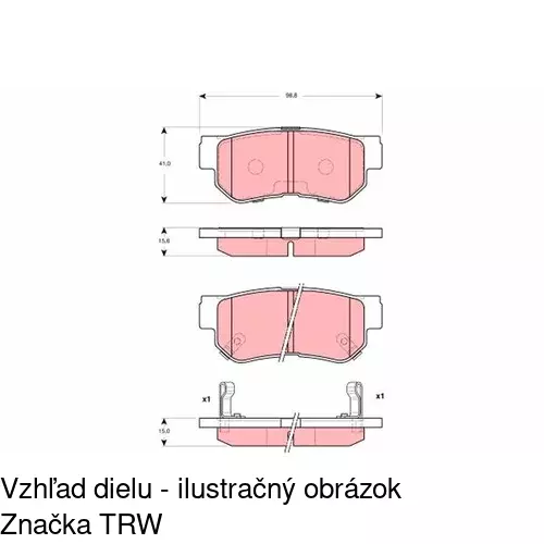 Brzdové dosky POLCAR S70-1175