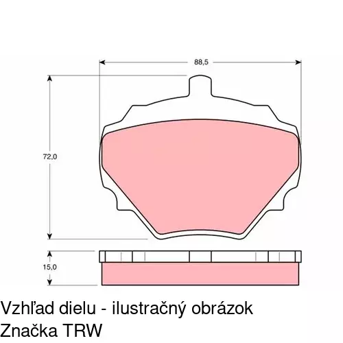 Brzdové dosky POLCAR S70-1239