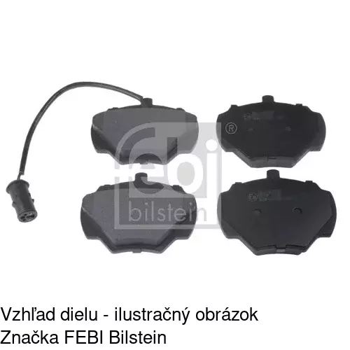 Brzdové dosky POLCAR S70-1239 - obr. 1