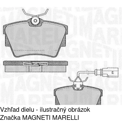 Brzdové dosky POLCAR S70-1345 - obr. 1