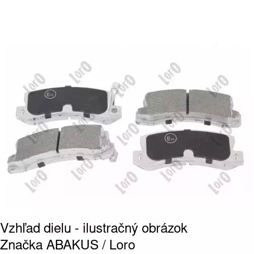 Brzdové dosky POLCAR S70-1348 - obr. 2