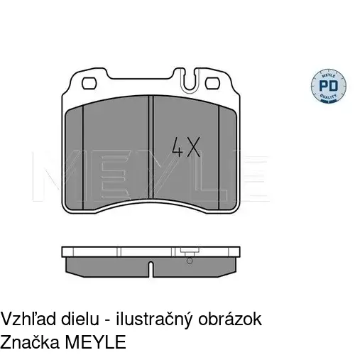 Brzdové dosky POLCAR S70-1360 - obr. 2