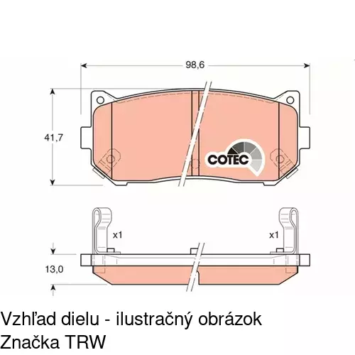 Brzdové dosky POLCAR S70-1369 - obr. 4