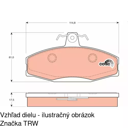 Brzdové dosky POLCAR S70-1371 - obr. 3