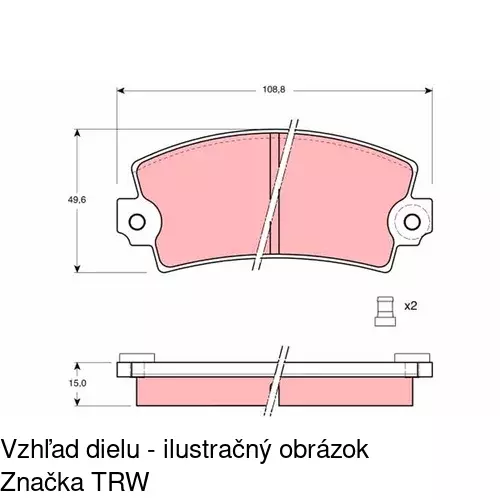 Brzdové dosky POLCAR S70-1460 - obr. 5