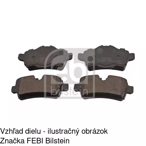 Brzdové dosky POLCAR S70-1485 - obr. 1