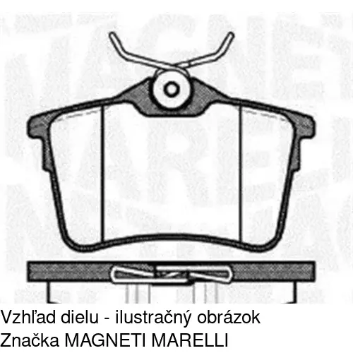 Brzdové dosky POLCAR S70-1488 - obr. 1