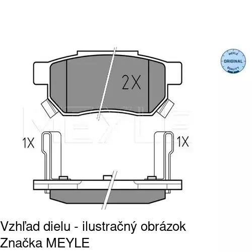 Brzdové dosky POLCAR S70-1549 - obr. 1