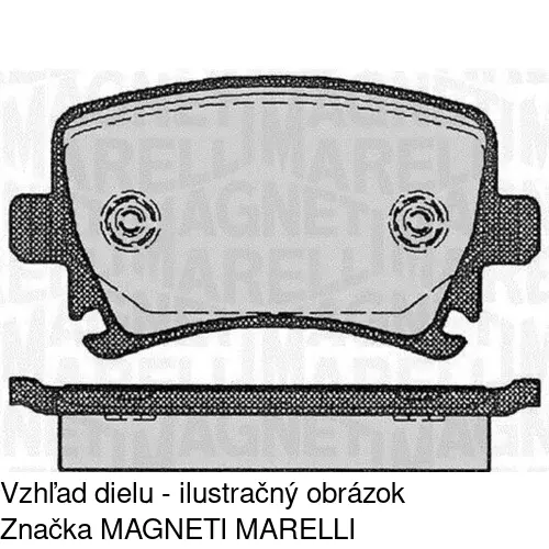 Brzdové dosky POLCAR S70-1574 - obr. 2