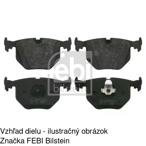 Brzdové dosky POLCAR S70-1608 - obr. 1