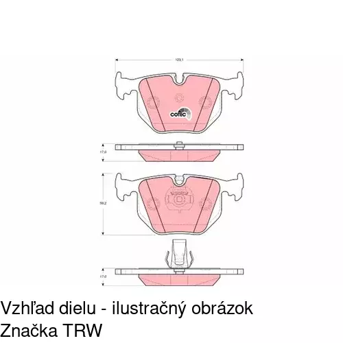 Brzdové dosky POLCAR S70-1608 - obr. 4