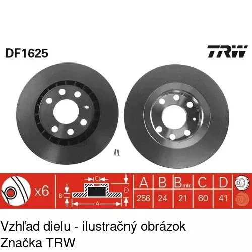 Brzdový kotúč POLCAR S71-0014 - obr. 5