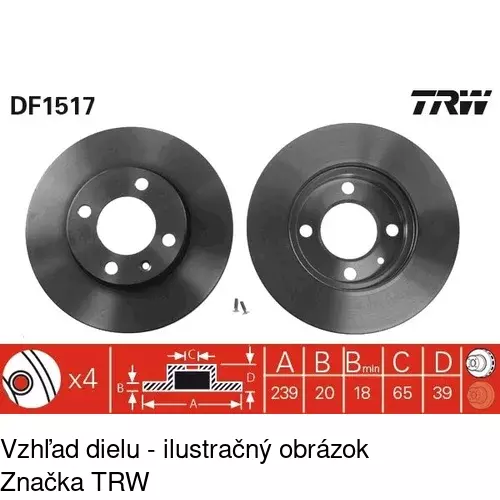 Brzdový kotúč POLCAR S71-0034 - obr. 5