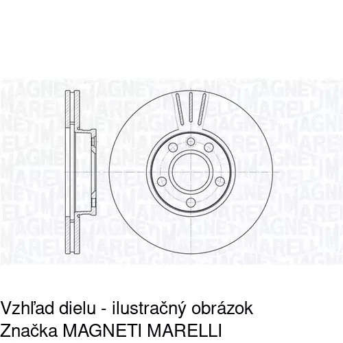 Brzdový kotúč POLCAR S71-0162 - obr. 1