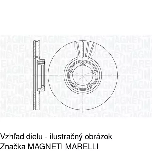 Brzdový kotúč POLCAR S71-0171 - obr. 1