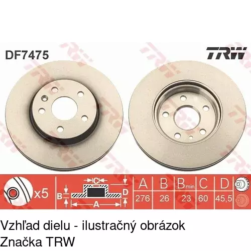 Brzdový kotúč POLCAR S71-0341 - obr. 5