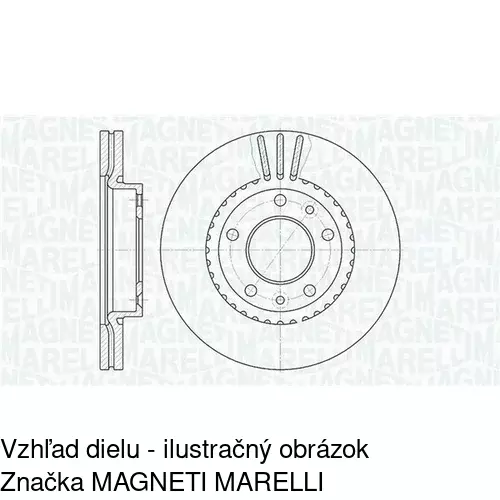 Brzdový kotúč POLCAR S71-0369