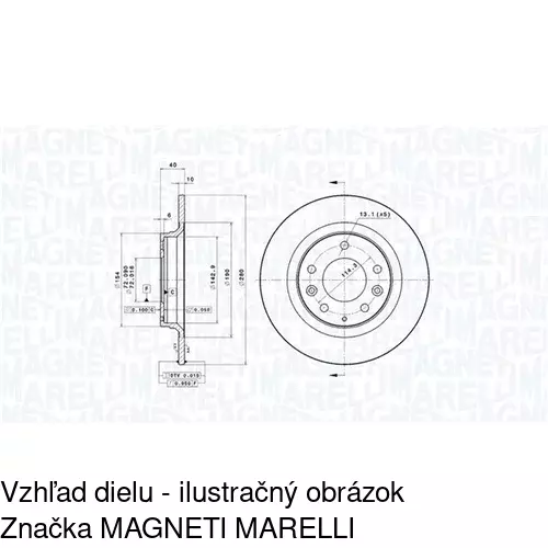 Brzdový kotúč POLCAR S71-1050 - obr. 5