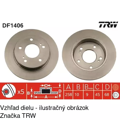 Brzdový kotúč POLCAR S71-1074 - obr. 3