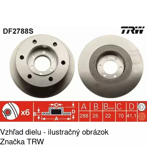 Brzdový kotúč POLCAR S71-1125 - obr. 3