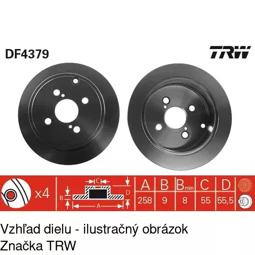 Brzdový kotúč POLCAR S71-1154 - obr. 1