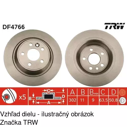 Brzdový kotúč POLCAR S71-1167 - obr. 4