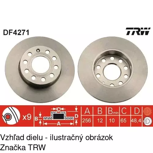 Brzdový kotúč POLCAR S71-1220 - obr. 5