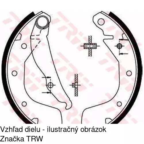 Brzdové čeľuste POLCAR S72-1037 - obr. 3