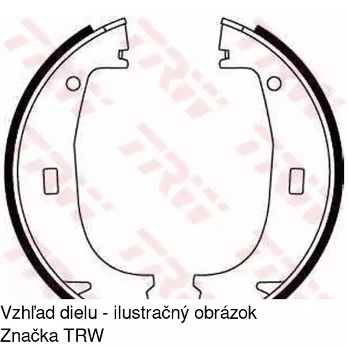 Brzdové čeľuste POLCAR S72-1057 - obr. 1