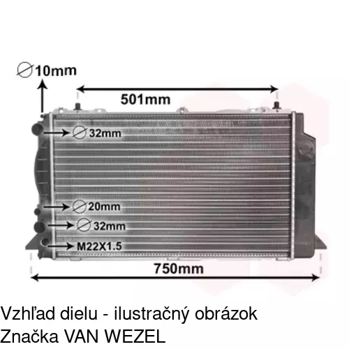 Chladiče vody POLCAR 130808A1 - obr. 2