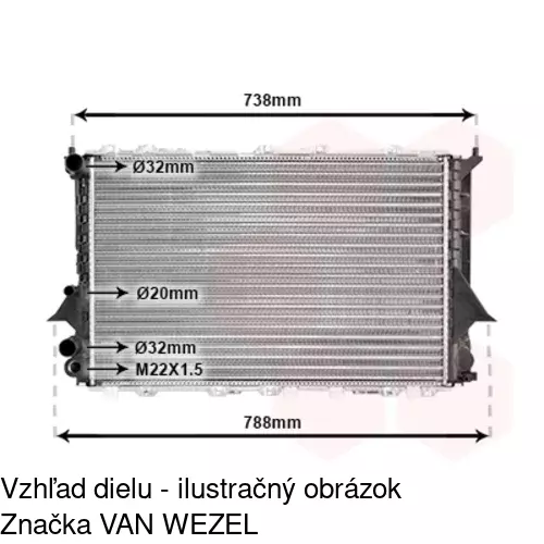 Chladiče vody POLCAR 131608-1 - obr. 5