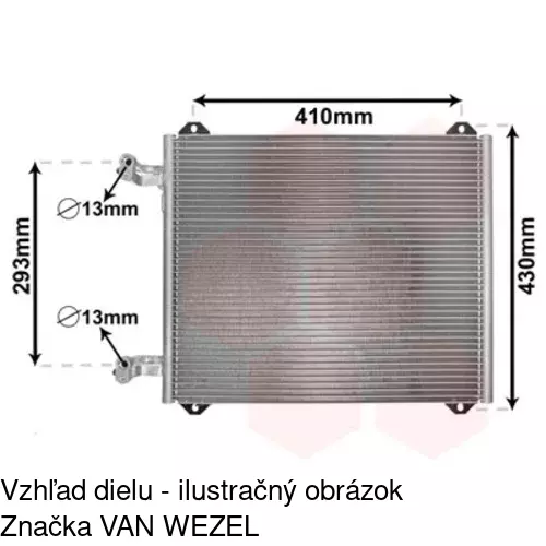 Chladiče klimatizácie POLCAR 1322K81X - obr. 1