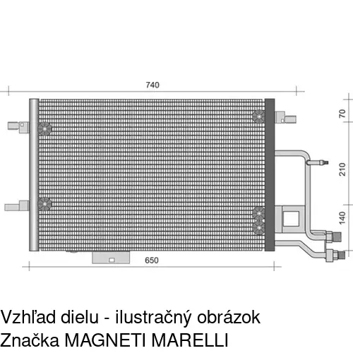 Chladiče klimatizácie POLCAR 1326K8C4S