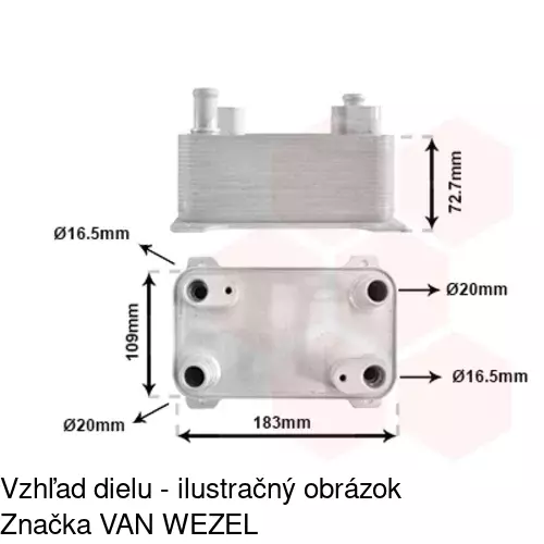 Chladiče oleja POLCAR 1329L8-1 - obr. 3