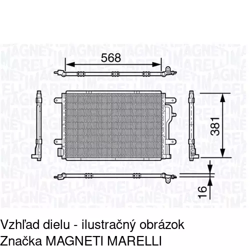 Chladiče klimatizácie 1335K8C2 /POLCAR/ - obr. 1