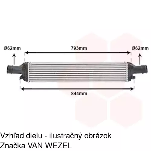 Chladiče vzduchu (Intercoolery) POLCAR 1337J82X - obr. 5