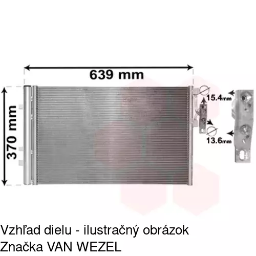 Chladiče klimatizácie 20X1K8C1S /POLCAR/ - obr. 3