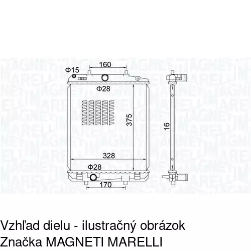 Chladiče vody POLCAR 2301084X