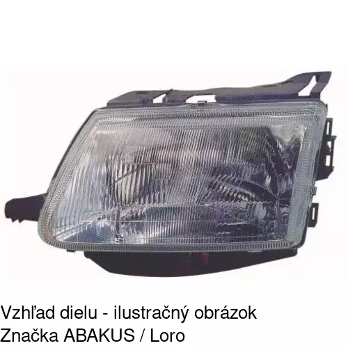 Hlavný reflektor 230610-E /POLCAR/ - obr. 2